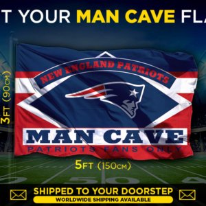 Patriots man cave flag