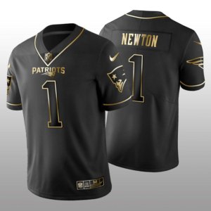 Patriots Newton Black Golden Jersey