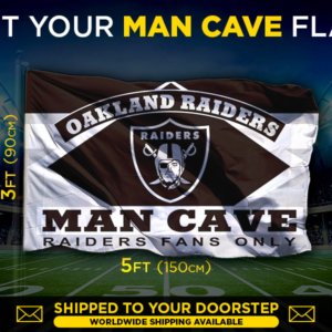 Raiders man cave flag