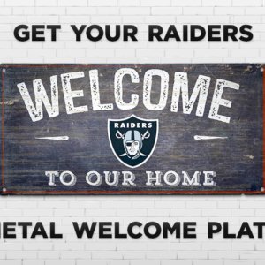 Raiders Welcome Plate