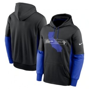 Rams Black Performance Hoodie