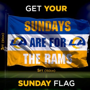 Rams Sunday Flag