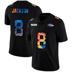 Ravens Jackson Black Multicolor Jersey