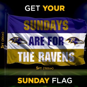 Ravens Sunday Flag
