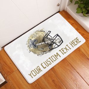 Saints personalized door mat
