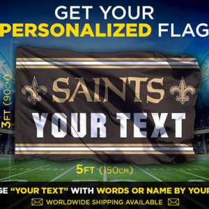 Saints Custom Flag