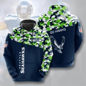 Seahawks Camo Colored Hoodie