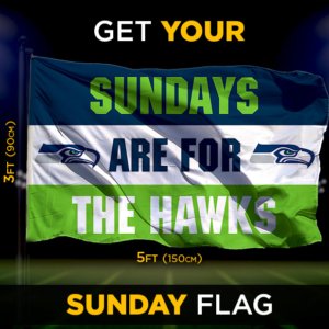 Seahawks Sunday flag