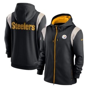 Steelers Sideline Performance Full Zip Hoodie