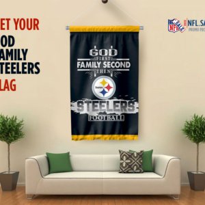 God Family Steelers Flag