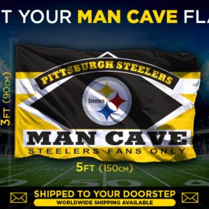 Steelers man cave flag
