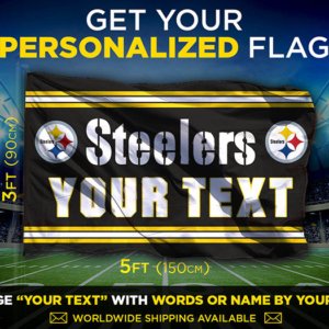 Steelers Custom Flag