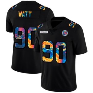 Steelers Watt Black Multicolor Jersey