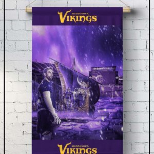 Vikings artwork flag