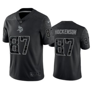 Vikings Hockenson Black Reflective Jersey