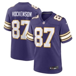 Vikings Hockenson Purple Classic Jersey