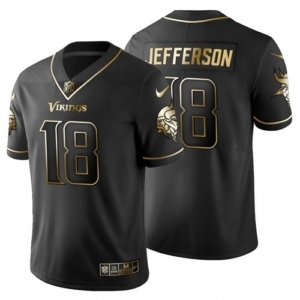 Vikings Jefferson Black Golden Jersey