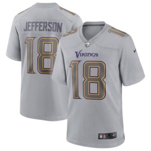 Vikings Jefferson Gray Atmosphere Jersey