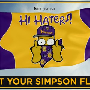 Vikings Simpson flag