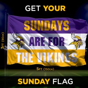 Vikings Sunday Flag