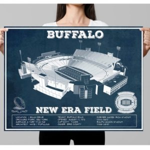 Bills Vintage Stadium Print