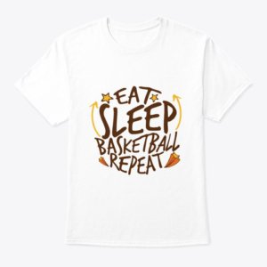 Eat Sleep Repeat Basketball T-Shirt (Set of 2)
