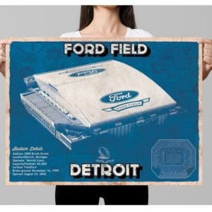 Lions Vintage Stadium Print