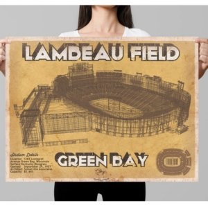 Packers Vintage Stadium Print
