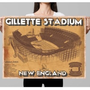 Patriots Vintage Stadium Print
