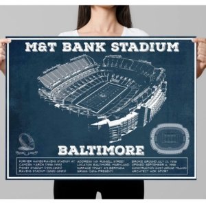 Ravens Vintage Stadium Print