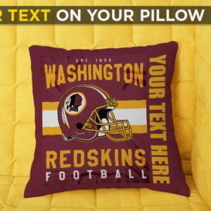 Redskins Personalized Pillow Case