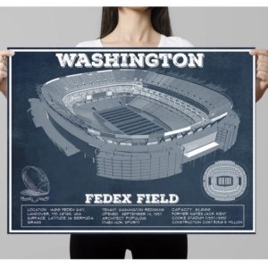 Redskins Vintage Stadium Print