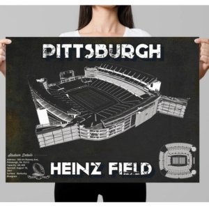 Steelers Vintage Stadium Print