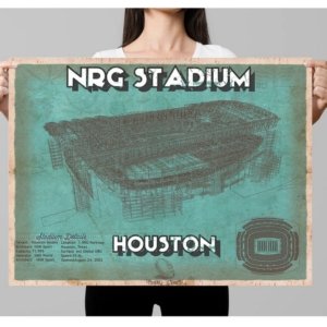 Texans Vintage Stadium Print