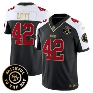 49ers Lott Faithful To The Bay Patch Alternate Black Vapor Jersey