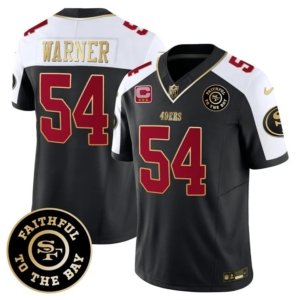 49ers Warner Faithful To The Bay Patch Alternate Black Vapor Jersey