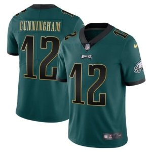 Eagles Cunningham Gold Trim Jersey Midnight Green