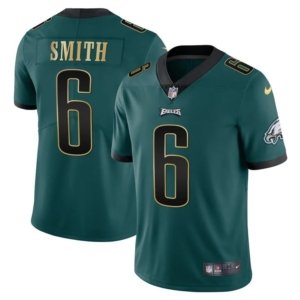 Eagles Smith Gold Trim Jersey Midnight Green