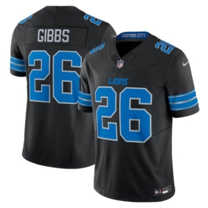 Lions Gibbs Black Vapor Jersey