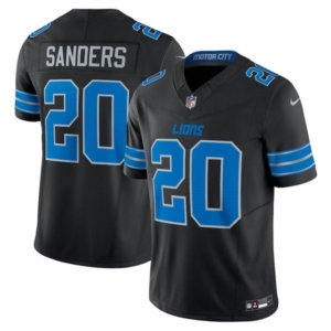 Lions Sanders Black Vapor Jersey