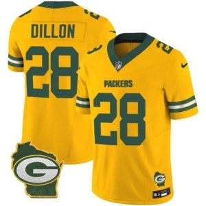 Packers Dillon Home Patch Gold Vapor Jersey