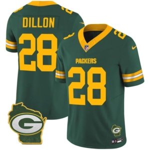 Packers Dillon Home Patch Green Vapor Jersey