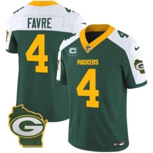 Packers Favre Home Patch Green Alternate Vapor Jersey