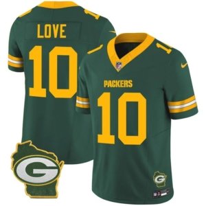 Packers Love Home Patch Green Vapor Jersey