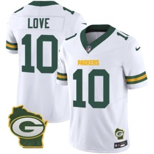 Packers Love Home Patch White Vapor Jersey