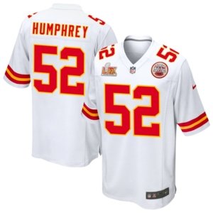 Chiefs Creed Humphrey Super Bowl LIX Jersey White