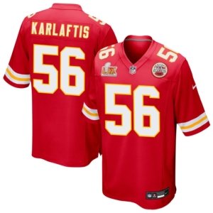 Chiefs George Karlaftis Super Bowl LIX Jersey Red