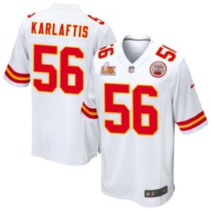 Chiefs George Karlaftis Super Bowl LIX Jersey White