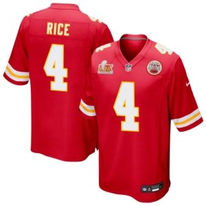 Chiefs Rashee Rice Super Bowl LIX Jersey Red