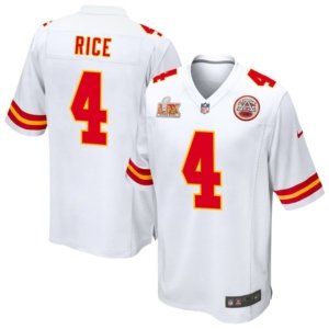 Chiefs Rashee Rice Super Bowl LIX Jersey White